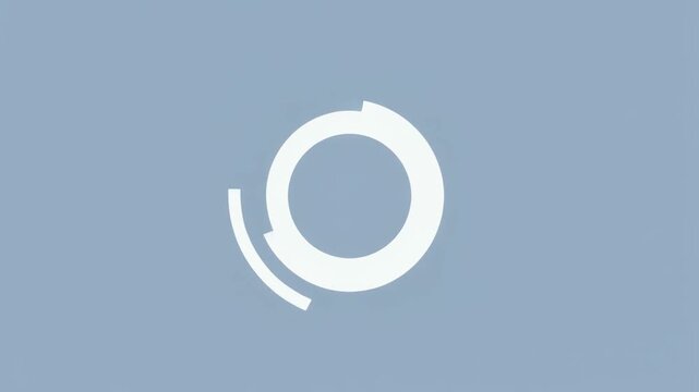 Abstract Circular Loading Animation HUD Interface