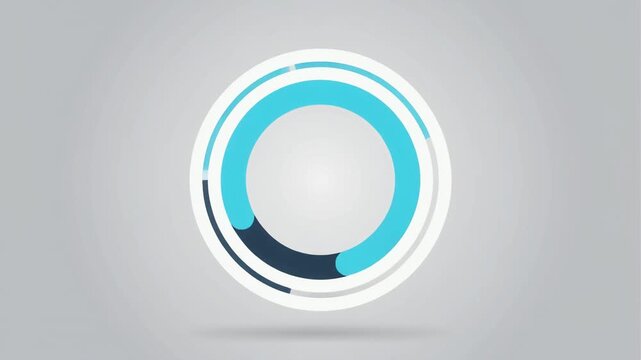 Abstract Circular Loading Bar Animation Progress Ring