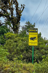 sloth crossing sign from Costa Rica © SEULGI