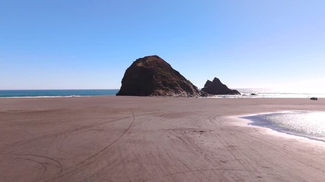 Santuario Piedra Viento Topocalma Chile coastal landscape beach sea nature rock formations
