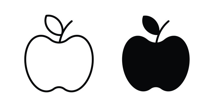 Apple icon concept editable. Best for web ui design