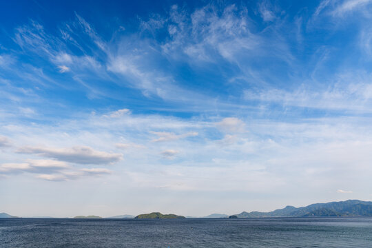 山口県岩国市 潮風公園みなとオアシスゆうの海岸風景