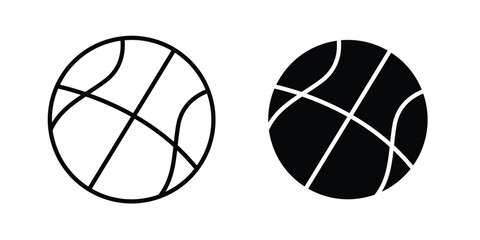 Basketball icon concept editable. Best for web ui design © Win