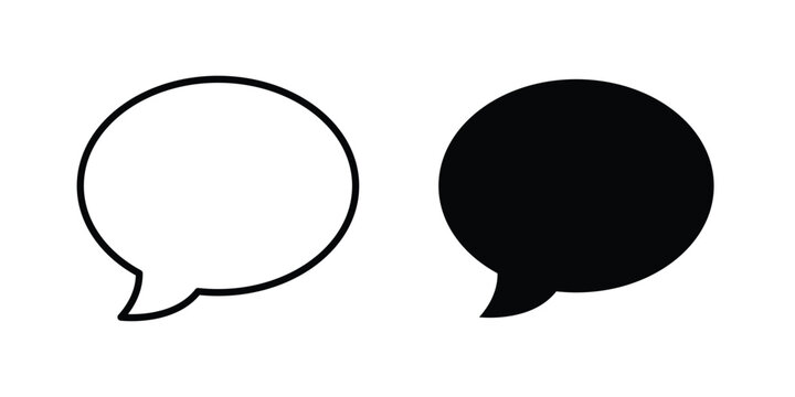 Comments icon concept editable. Best for web ui design