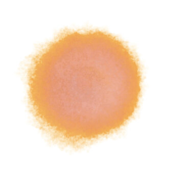 Orange Surrounding Pink Watercolor Brush Stroke