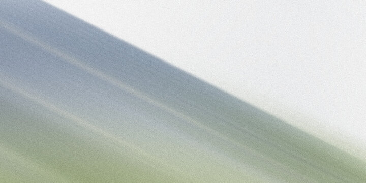 Minimalist diagonal split background with white space and soft green blue color gradient featuring grainy cinematic texture.