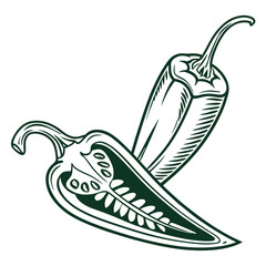 green chili vector © MOHAMMADRIPON