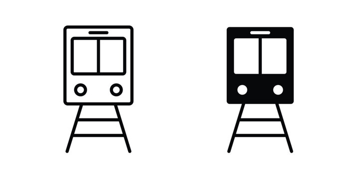 Subway icon concept editable. Best for web ui design
