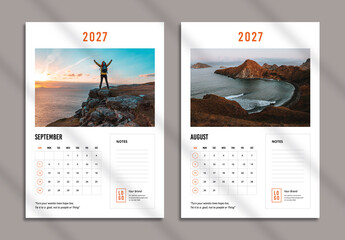 Wall Calendar Template 2026
