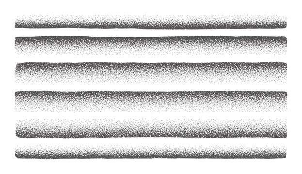 Six horizontal stippled lines with gradient density white texture