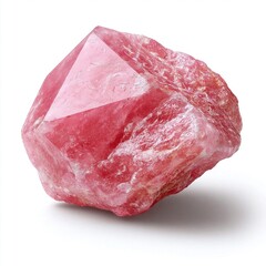 Fototapeta premium Beautiful pink rhodonite crystal mineral gemstone