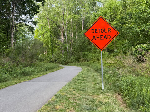 NC Cornelius Detour Sign 2026