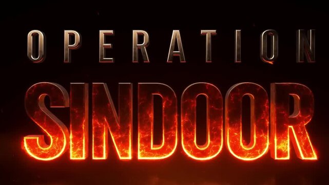 operation sindoor title animation