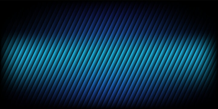 Blue and Navy Gradient Ripple Glass Texture on a Dark Background. Modern Digital Abstract Design Featuring Smooth Vertical Lines and a Sense of Dynamic, Fluid Movement.
