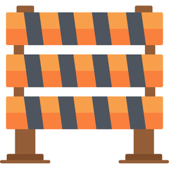 Obraz premium Barricade Icon