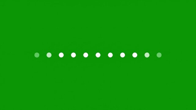 Minimalist Four Dots Pulse Alternating &ndash; Green Screen Loading Accent