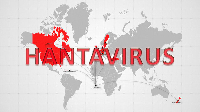 Hantavirus spread overview across different regions of the world