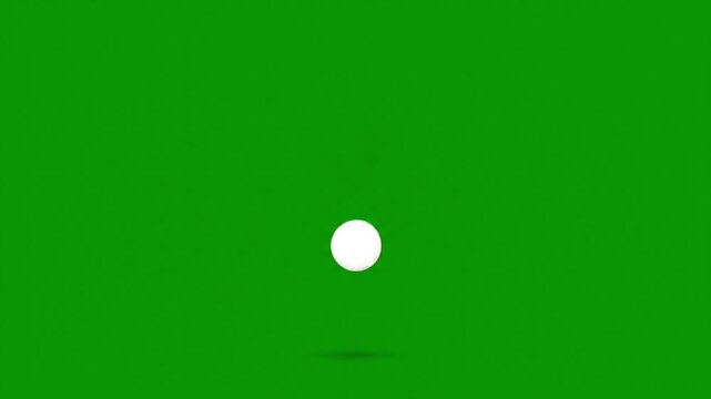 Minimalist Bouncing Dot &ndash; Green Screen Simple Motion