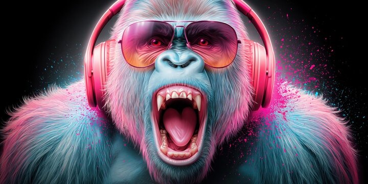 Groovy gorilla rocks out with style and energy