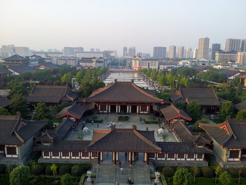 view of the city from the Dayan tower in Xi'an
