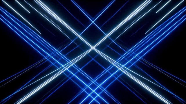 4K Slow Motion High Tech Science Study of Luminal Intersection and Radiant Energy