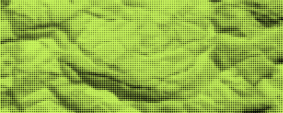 Grunge halftone overlay background with smoke or fire motion texture. Acid green color y2k aesthetics. Vector backdrop design template and creative projects