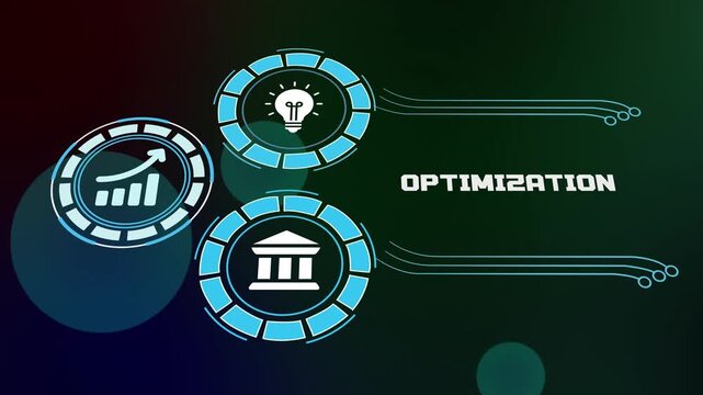 Digital system optimization and performance enhancement concept. Visualizing technical fine-tuning, software efficiency, and maximized business output.