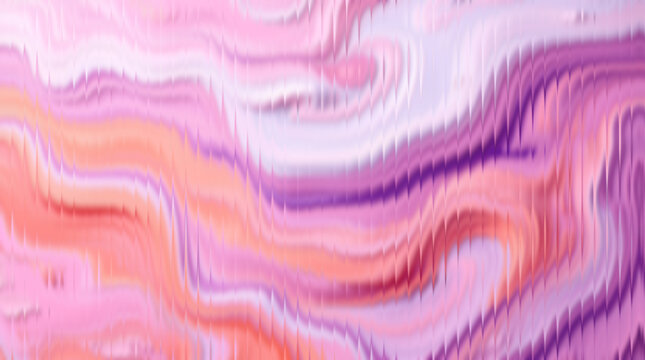 Marble effect background with pink, purple and orange swirls for design