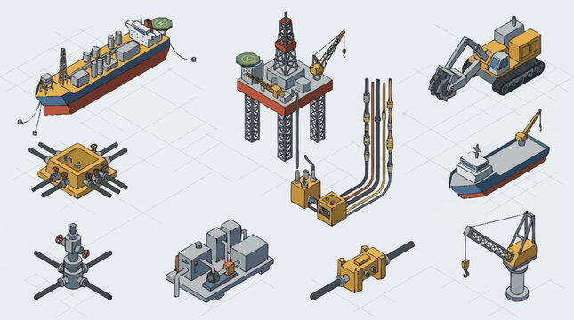 Offshore oil and gas drilling equipment.
