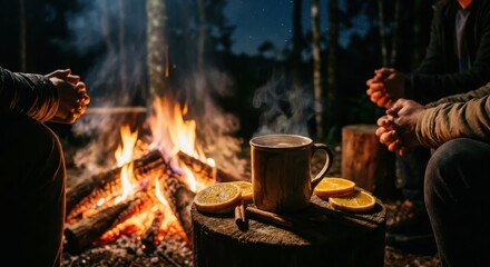 Fototapeta premium Campfire Gathering