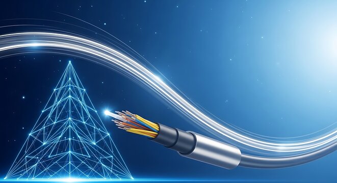 High speed fiber optic cable and digital communication network