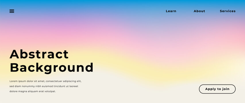 Soft pastel holographic mesh gradient background. Smooth light transitions in pink, blue, yellow. Clean modern aesthetic for website hero sections, startup landing pages and digital UI design
