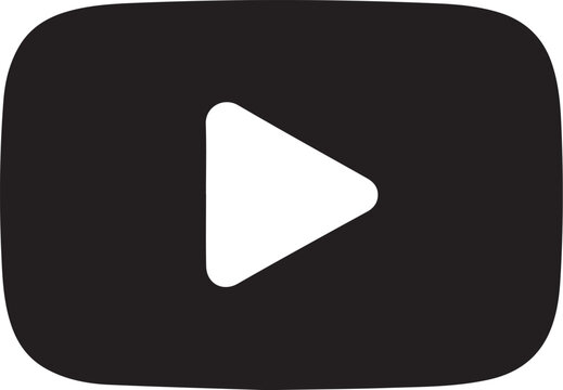 A metallic glossy play button vector icon with a web navigation arrow symbol for a multimedia video player and music audio start control design