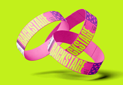 Abstract floating paper rings on background