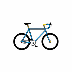 Obraz premium Unique racing bike cartoon vector