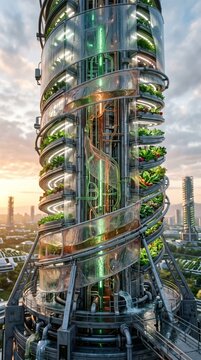 Ambiente Agricolo Biomeccanico &ndash; Colture Futuristiche Sintetiche