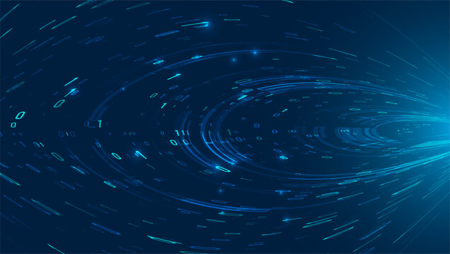 Abstract big data visualization. Big data code representation. Graphic concept for your design