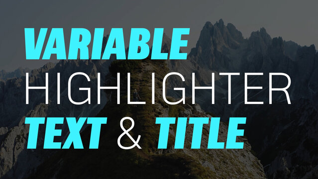 Variable Text Highlighter