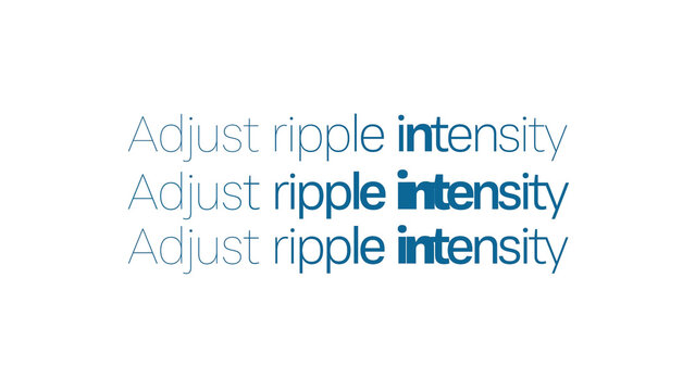 Ripple Pulse Text with Loop