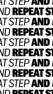 Vertical Variable Type Step and Repeat