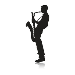 Trumpet Player Musician Silhouette Vector Graphic Design Illustration Isolated Art © Amir