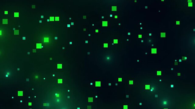 Digital Data: A visually captivating display of data particles floating in a deep, mysterious space, highlighting the beauty and complexity of information flow. 