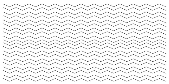 Wavy lines pattern vector element, wave ripple thin line strokes simple zigzag texture set, stream zig zag background backdrop image clip graphic illustration