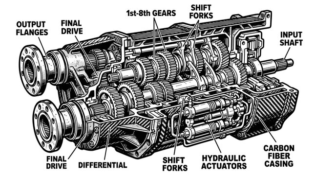 Manual Transmission Gearbox Diagram 3.