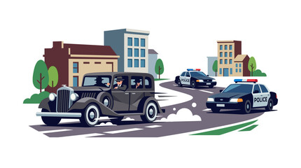 Vintage Car Chase © Alis