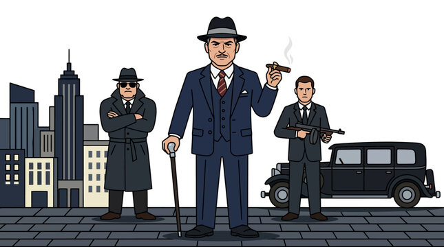 Gangster Mafia City Scene