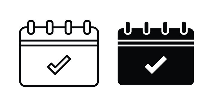 Reservation icon design illustrator set. Icons in line and clipart
