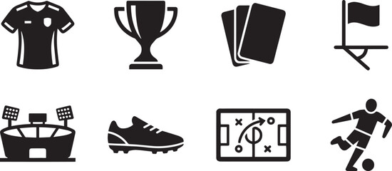 Soccer Football Tournament Icon Set  2026 World Cup Concept © Syed