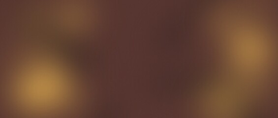 Naklejka premium Vintage Warm Brown Gradient Background with Cinematic Grain and Light Orbs