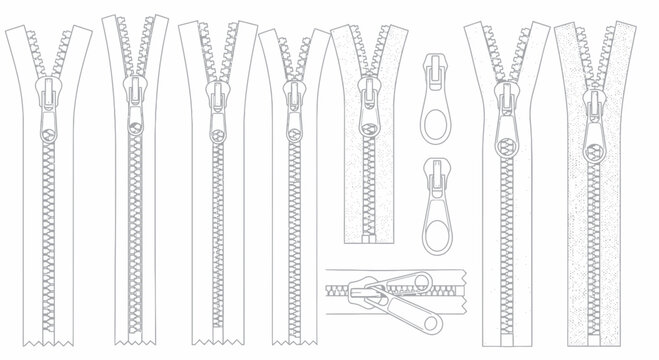 Zipper Collection: Open, Closed, and Detail Views